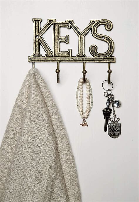 wall mounted key hooks